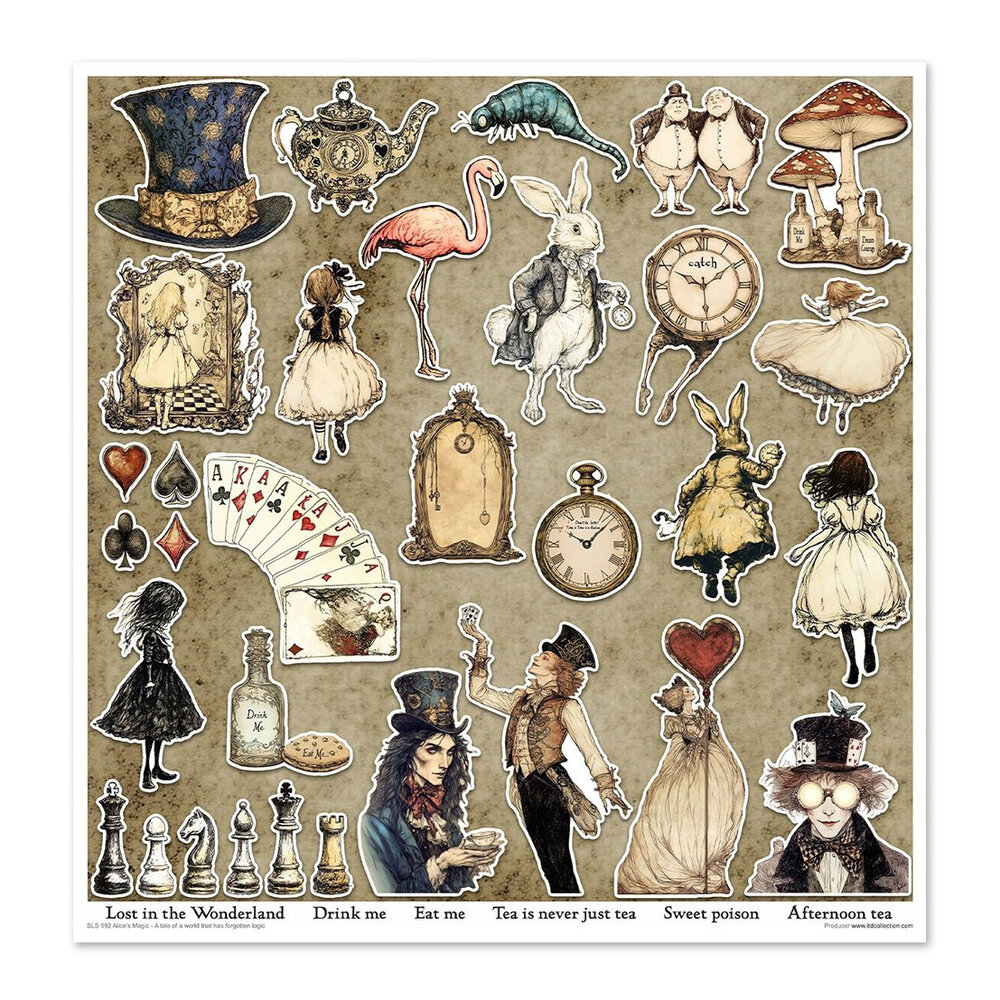 ITD Collection Alice's Magic 2 12x12 Inch Paper Pad (SLS 092) ITD Collection Alice's Magic 2 12x12 Inch Paper Pad (SLS 092)