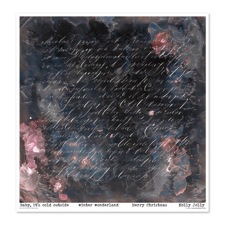 ITD Collection Winter's Tale in blue 12x12 Inch Paper Pad (SLS 093)