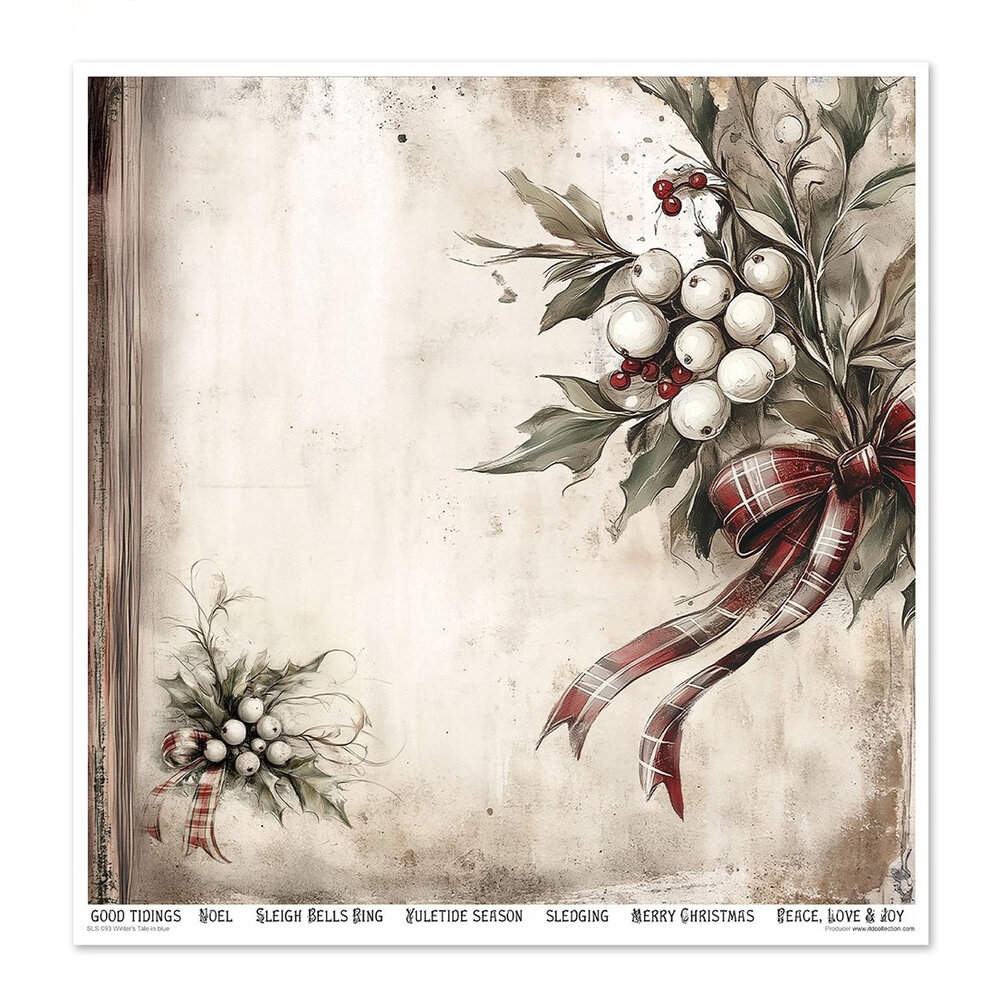 ITD Collection Winter's Tale in blue 12x12 Inch Paper Pad (SLS 093)