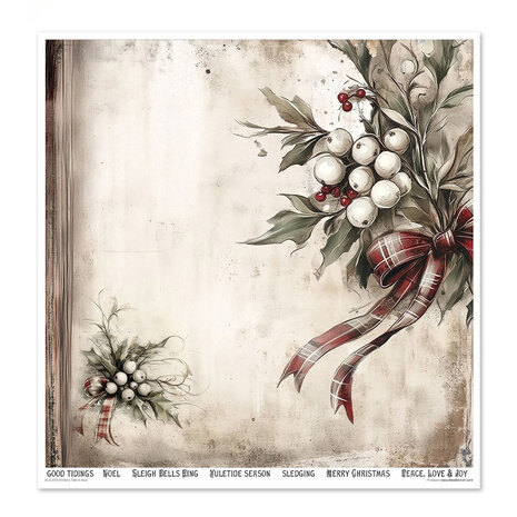 ITD Collection Winter's Tale in blue 12x12 Inch Paper Pad (SLS 093)