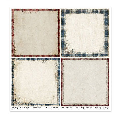 ITD Collection Winter's Tale in blue 12x12 Inch Paper Pad (SLS 093)