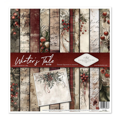 ITD Collection Winter's Tale in red 12x12 Inch Paper Pad (SLS 094) ITD Collection Winter's Tale in red 12x12 Inch Paper Pad (SLS 094)
