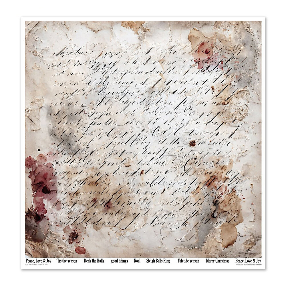 ITD Collection Winter's Tale in red 12x12 Inch Paper Pad (SLS 094) ITD Collection Winter's Tale in red 12x12 Inch Paper Pad (SLS 094)