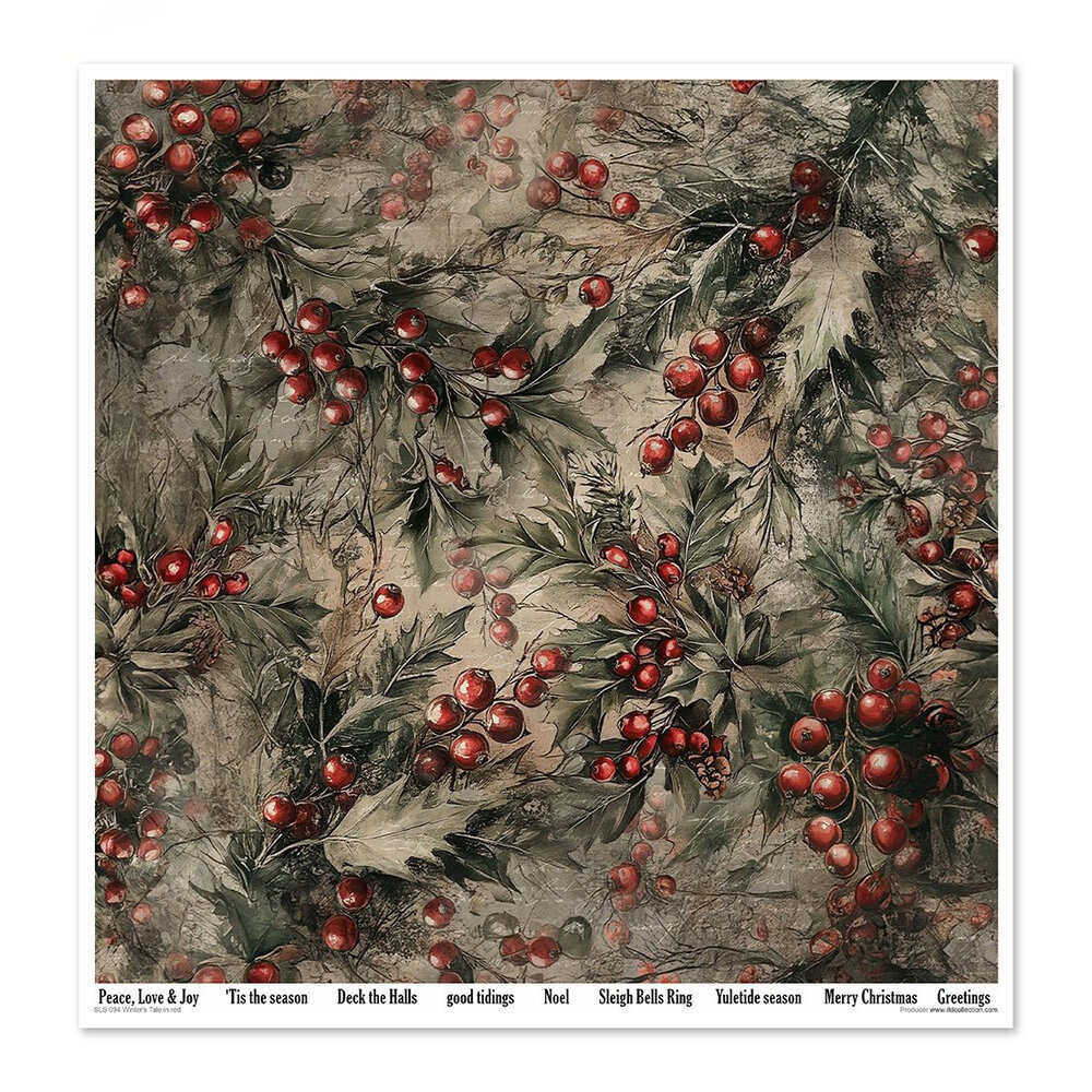 ITD Collection Winter's Tale in red 12x12 Inch Paper Pad (SLS 094) ITD Collection Winter's Tale in red 12x12 Inch Paper Pad (SLS 094)