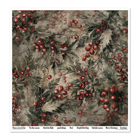 ITD Collection Winter's Tale in red 12x12 Inch Paper Pad (SLS 094) ITD Collection Winter's Tale in red 12x12 Inch Paper Pad (SLS 094)