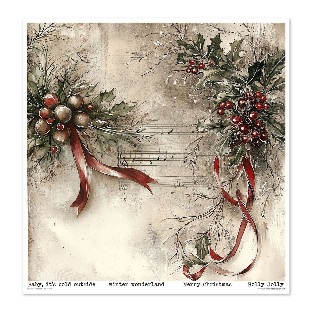 ITD Collection Winter's Tale in red 12x12 Inch Paper Pad (SLS 094) ITD Collection Winter's Tale in red 12x12 Inch Paper Pad (SLS 094)