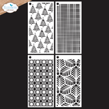 Elizabeth Craft Designs Golden Season Journal Stencils 9 (S058)