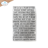 Elizabeth Craft Designs Golden Season A6 Clear Stamps Journal Phrases 6 (CS428)