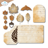 Elizabeth Craft Designs Golden Season Dies Fall Leaves (2294)