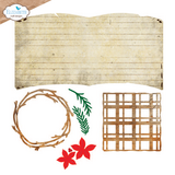 Elizabeth Craft Designs Golden Season Dies Book of Christmas Square (2295)