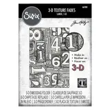 Sizzix 3D Texture Fades A5 Large Numbered (667081)