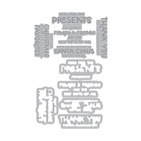 Hero Arts Best Gift Ever Here for the Presents Letterpress + Foil & Cut (HD102) Hero Arts Best Gift Ever Here for the Presents Letterpress + Foil & Cut (HD102)