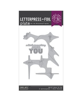 Hero Arts Best Gift Ever Wrap it Up Letterpress + Foil Plates (HP127) Hero Arts Best Gift Ever Wrap it Up Letterpress + Foil Plates (HP127)