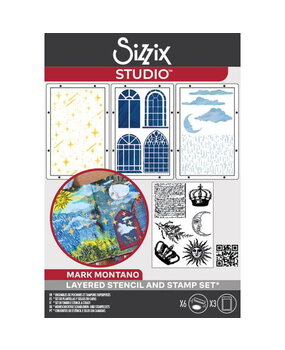 Sizzix Studio Mark Montano Stencil & Stamp Weather Wonder (666956)