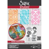 Sizzix Studio Mark Montano Stencil & Stamp Build It (666957)