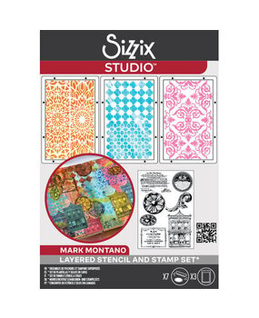 Sizzix Studio Mark Montano Stencil & Stamp Build It (666957)
