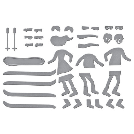 Spellbinders Ski-son's Greetings Hit the Slopes Dies (S3-563) Spellbinders Ski-son's Greetings Hit the Slopes Dies (S3-563)