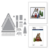 Spellbinders Ski-son's Greetings Ski Lodge Dies (S5-717)