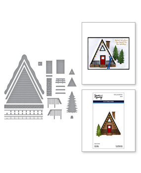 Spellbinders Ski-son's Greetings Ski Lodge Dies (S5-717) Spellbinders Ski-son's Greetings Ski Lodge Dies (S5-717)