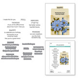 Spellbinders Tabbed Classics In & Out Sentiments Stamp & Die Set (SDS-207)