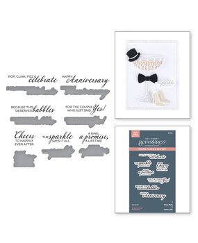 Spellbinders Happier Hour A Special Toast Sentiments Press Plate & Die Set (BP-336) Spellbinders Happier Hour A Special Toast Sentiments Press Plate & Die Set (BP-336)