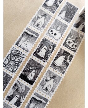 Jon Turner Illustration Ghostie Stamps Art Stamps Wahi Tape (76120) Jon Turner Illustration Ghostie Stamps Art Stamps Wahi Tape (76120)