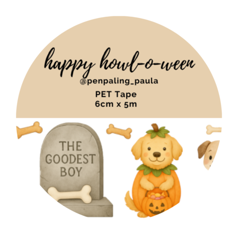 Penpaling Paula Happy Howl-o-ween PET Tape (PET033) Penpaling Paula Happy Howl-o-ween PET Tape (PET033)