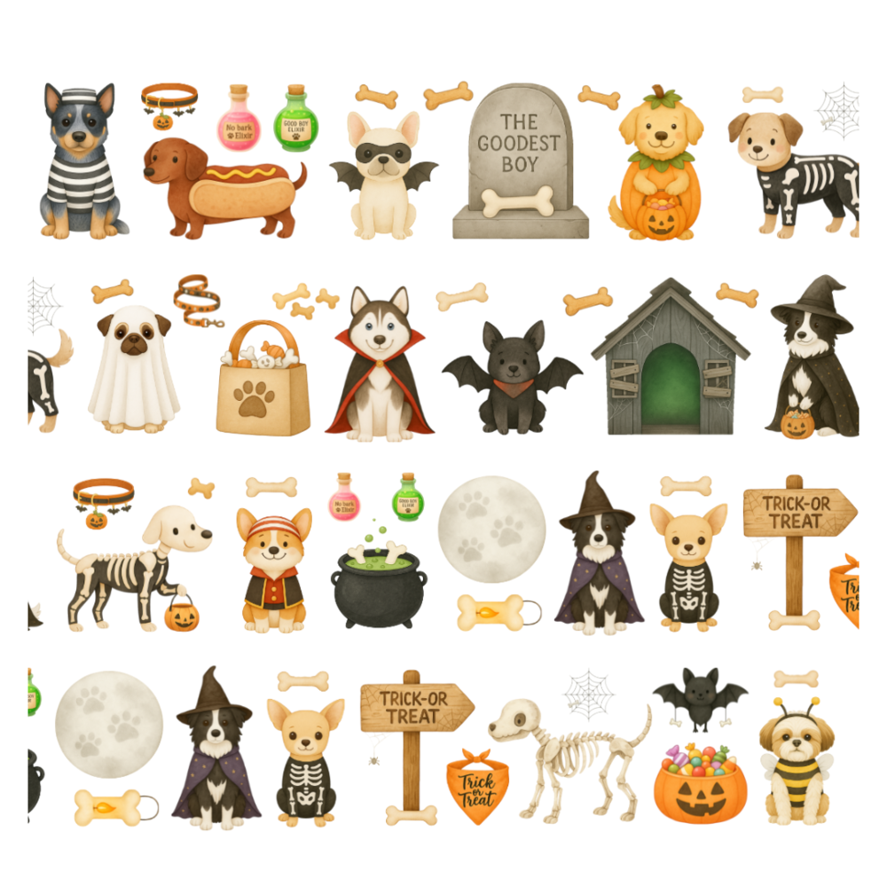 Penpaling Paula Happy Howl-o-ween PET Tape (PET033) Penpaling Paula Happy Howl-o-ween PET Tape (PET033)