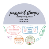 Penpaling Paula Passport Stamps PET Tape (PET036)