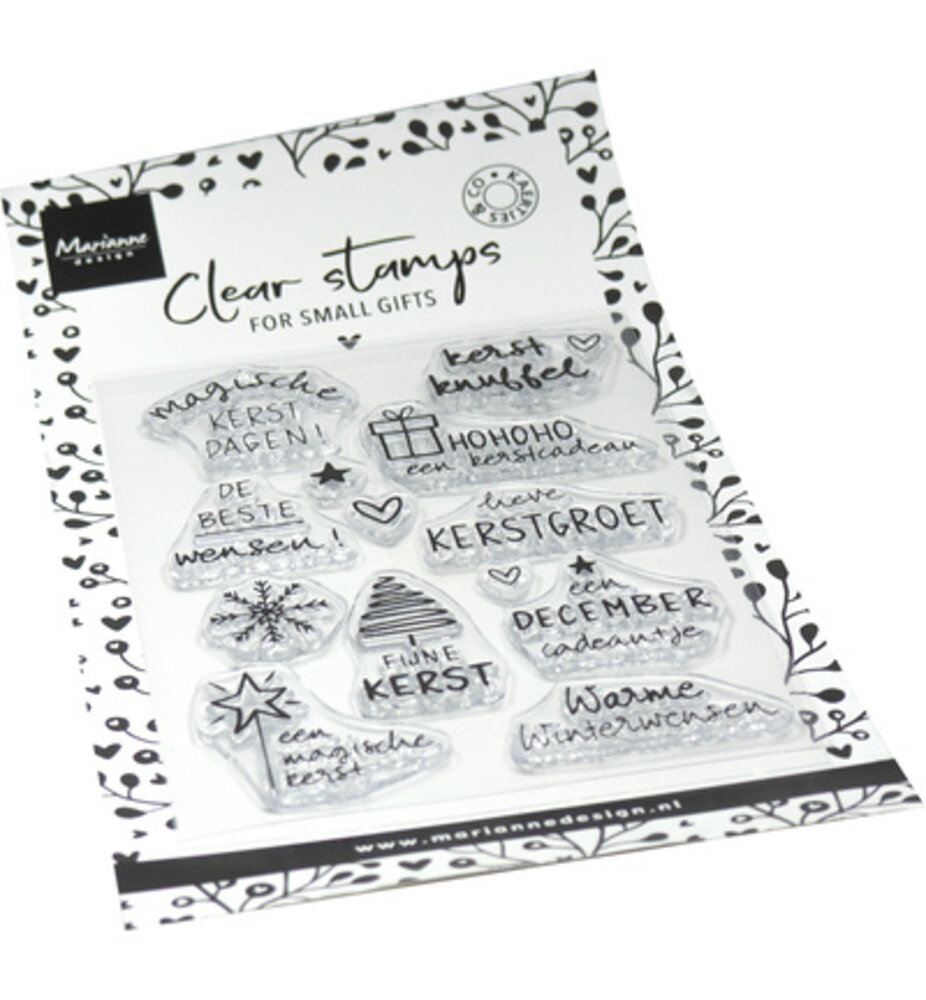 Marianne Design Clear Stamps Kaertjes en Co Kerst (CS1183) Marianne Design Clear Stamps Kaertjes en Co Kerst (CS1183)