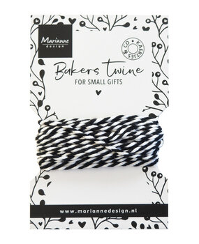 Marianne Design Bakers Twine Black/White (CA3212)
