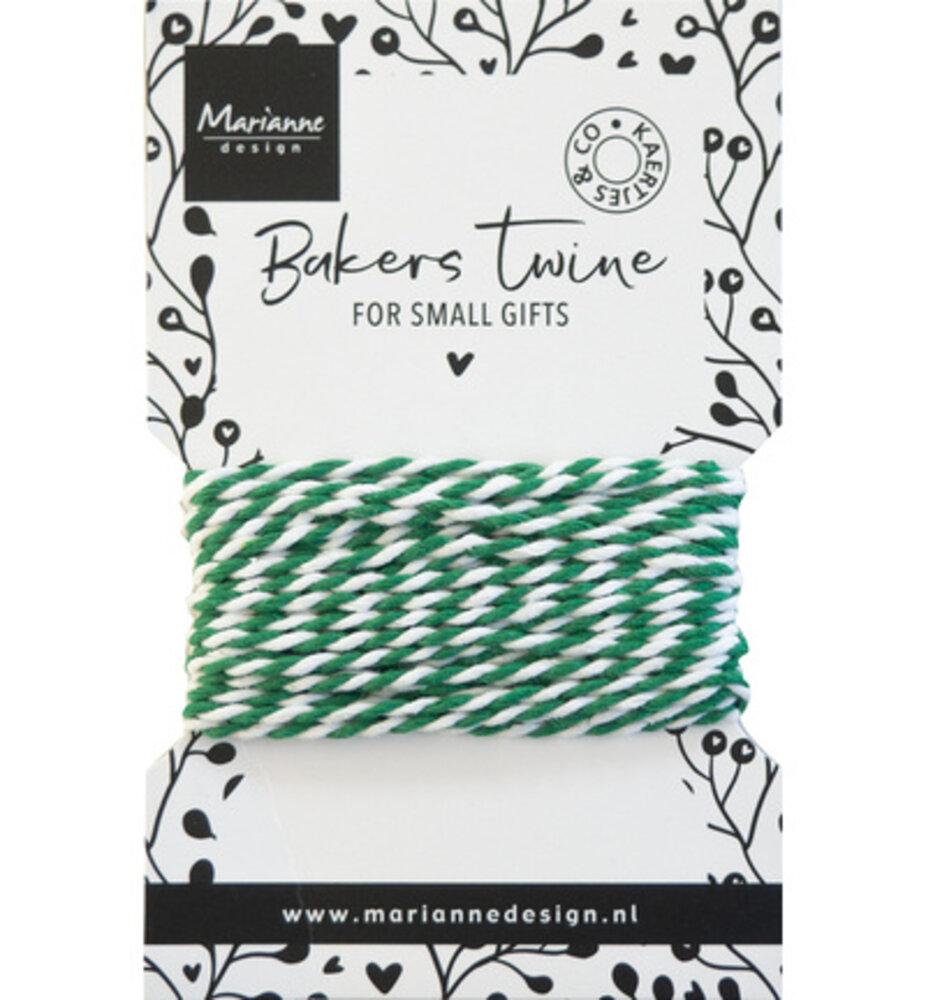Marianne Design Bakers Twine Green/White (CA3214) Marianne Design Bakers Twine Green/White (CA3214)