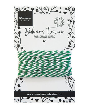 Marianne Design Bakers Twine Green/White (CA3214)