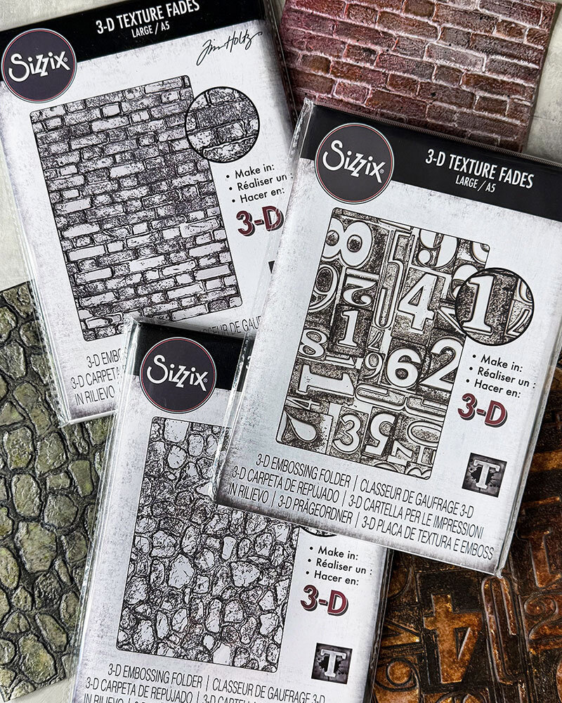 Sizzix 3D Texture Fades A5 Large Brickwork (666958) Sizzix 3D Texture Fades A5 Large Brickwork (666958)