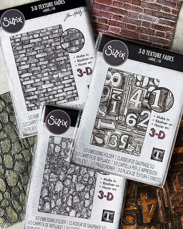 Sizzix 3D Texture Fades A5 Large Brickwork (666958) Sizzix 3D Texture Fades A5 Large Brickwork (666958)