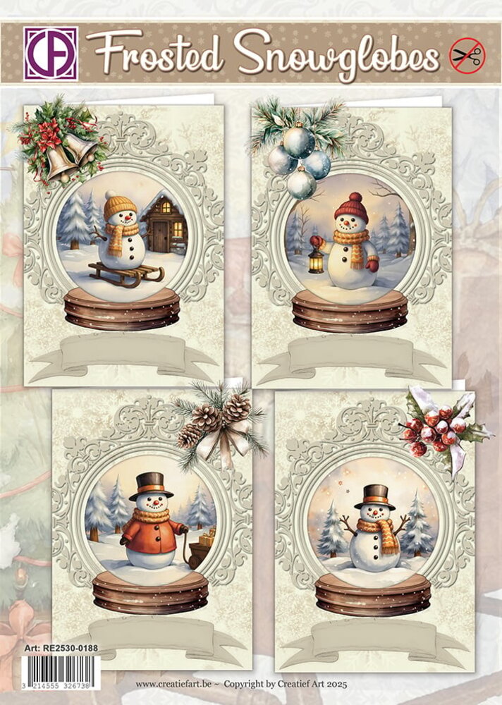 Creatief Art Frosted Snowglobes Card Kit (RE2530-0188)