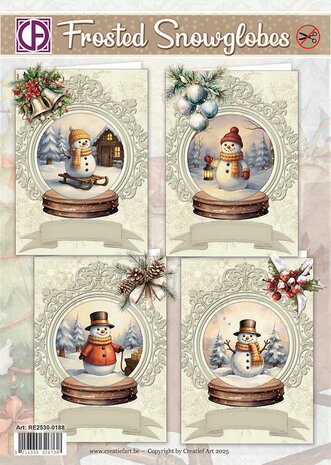 Creatief Art Frosted Snowglobes Card Kit (RE2530-0188)