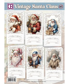 Creatief Art Vintage Santa Claus Card Kit (RE2530-0189) Creatief Art Vintage Santa Claus Card Kit (RE2530-0189)
