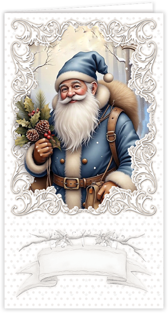 Creatief Art Vintage Santa Claus Card Kit (RE2530-0189) Creatief Art Vintage Santa Claus Card Kit (RE2530-0189)
