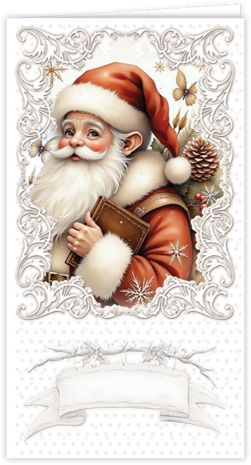 Creatief Art Vintage Santa Claus Card Kit (RE2530-0189) Creatief Art Vintage Santa Claus Card Kit (RE2530-0189)