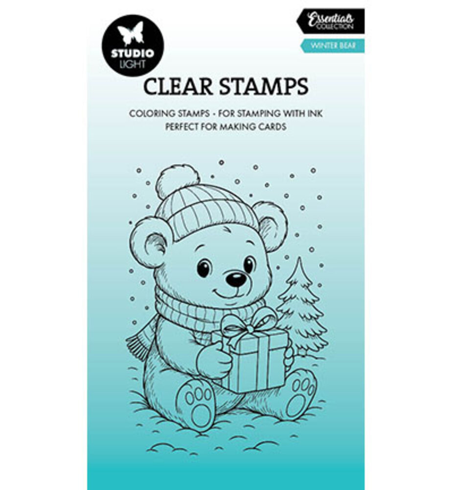 Studio Light Essentials Clear Stamps Winter Bear (SL-ES-STAMP894)