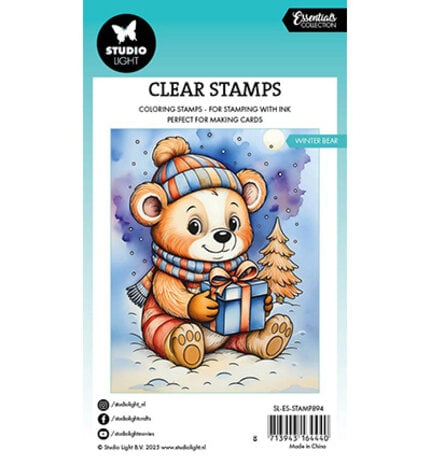 Studio Light Essentials Clear Stamps Winter Bear (SL-ES-STAMP894)