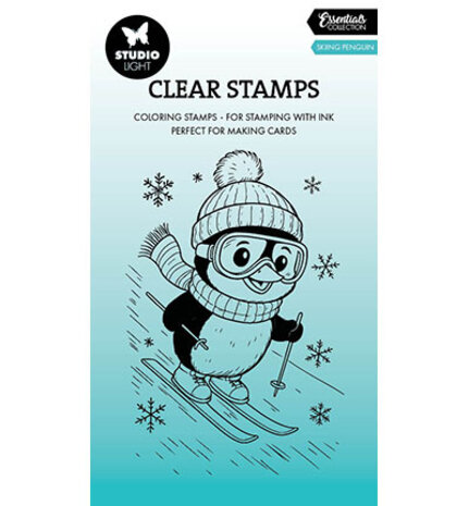 Studio Light Essentials Clear Stamps Skiing Penguin (SL-ES-STAMP897)