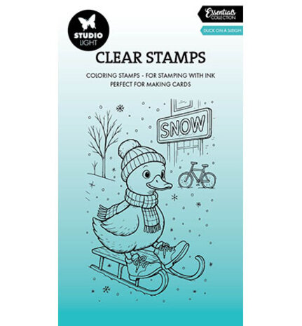 Studio Light Essentials Clear Stamps Duck on a Sleigh (SL-ES-STAMP899)