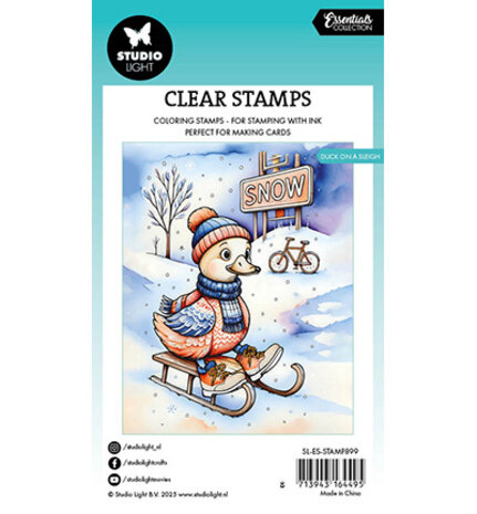 Studio Light Essentials Clear Stamps Duck on a Sleigh (SL-ES-STAMP899)
