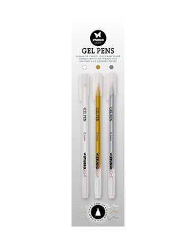 Studio Light Essentials Gel Pens White/Gold/Silver (SL-ES-GP02) Studio Light Essentials Gel Pens White/Gold/Silver (SL-ES-GP02)