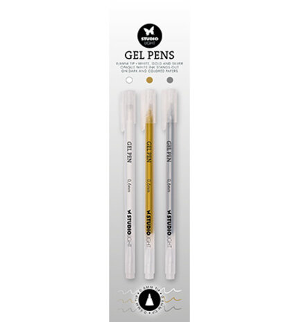 Studio Light Essentials Gel Pens White/Gold/Silver (SL-ES-GP02)