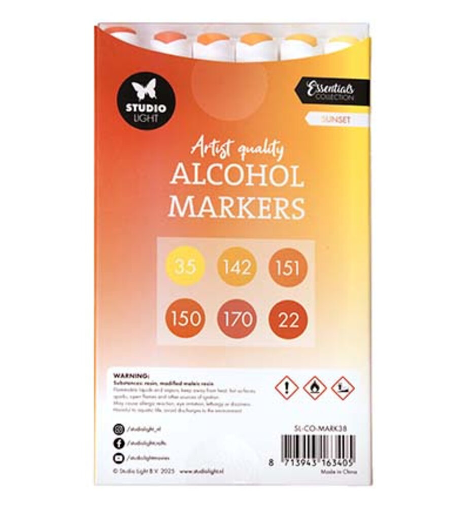 Studio Light Alcohol Markers Sunset (SL-CO-MARK38)