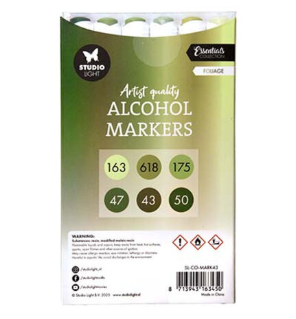 Studio Light Alcohol Markers Foliage (SL-CO-MARK43)