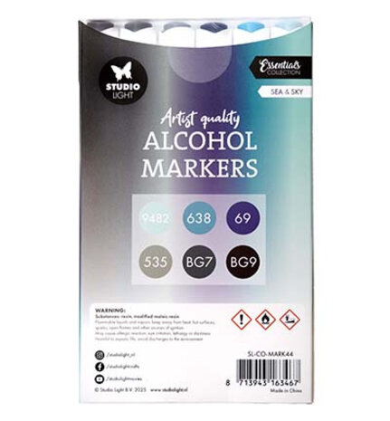 Studio Light Alcohol Markers Sea & Sky (SL-CO-MARK44)